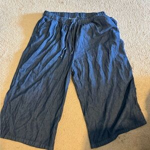 Woman Within Navy Blue Pants